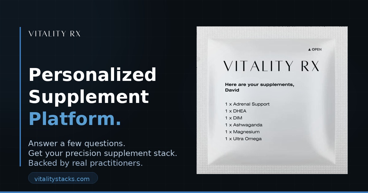 Vitality Stacks — Build Your Personalized Supplement Stack
